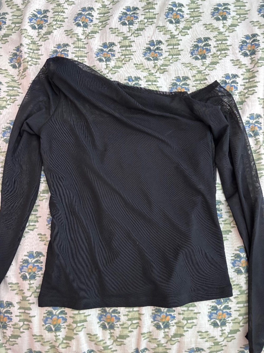Abercrombie Black Asymmetrical Top